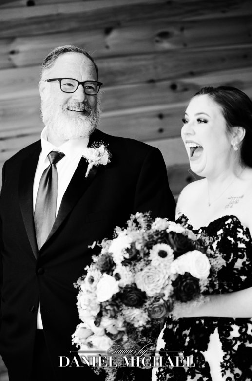 Candid Father Daughter moment at The Venue at Lake Grant